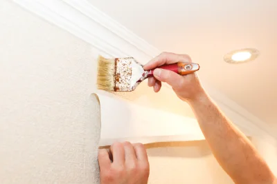 Pose de papier peint à la Chaussée-d'Ivry — revêtements muraux et toiles de verre